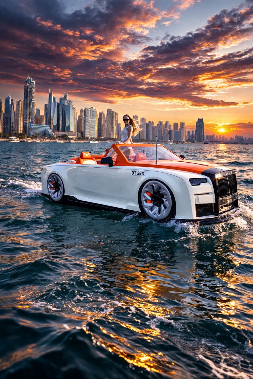 E-Drive JetCar Model R on the water